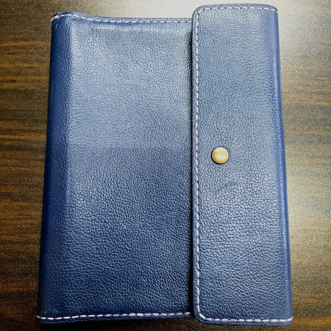 Thumbnail of Hobonichi Techo Cousin A5 Genuine Leather Navy Handmade Planner Cover