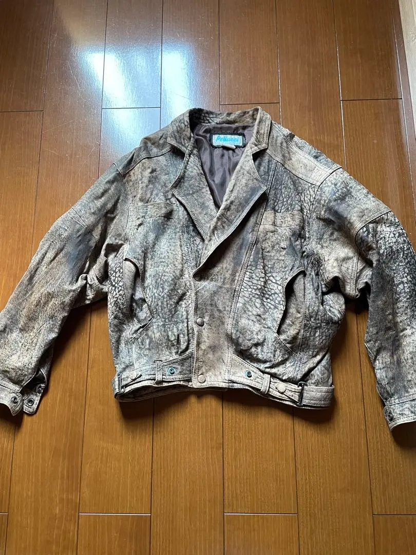 Thumbnail of Vintage Used Clothing Leather Jacket Genuine Leather Pattern