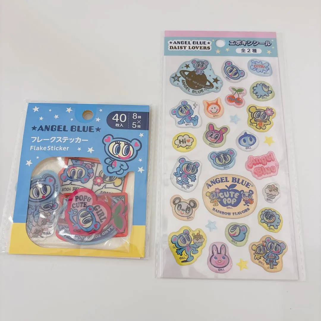 Thumbnail of Angel Blue Epoxy Seal Flake Stickers - Seria