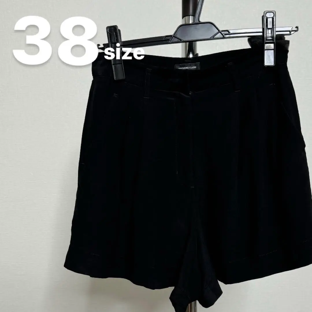 ☆KJM☆　ドゥーズィエムクラス 　ハーフパンツ　ブラック　38 2025年最新】ドゥーズィエムクラス ショートパンツ・ハーフ