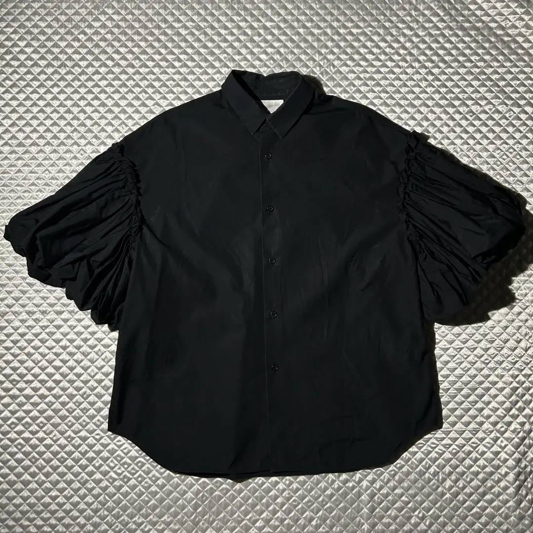 ノワール ケイニノミヤ✴︎COMME des GARÇONS 丸襟カットソー 黒 COMME DES GARCONS JAPAN. NEW W/TAGS. Noir Kei Ninomiya Black