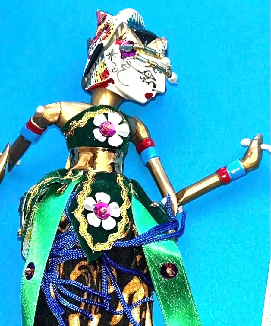タイ王国 古典舞踊の操り人形 ５体　マリオネット人形 　伝統工芸品 マリオネット タイ古典舞踊 操り人形 13 中国茶・中国茶器など