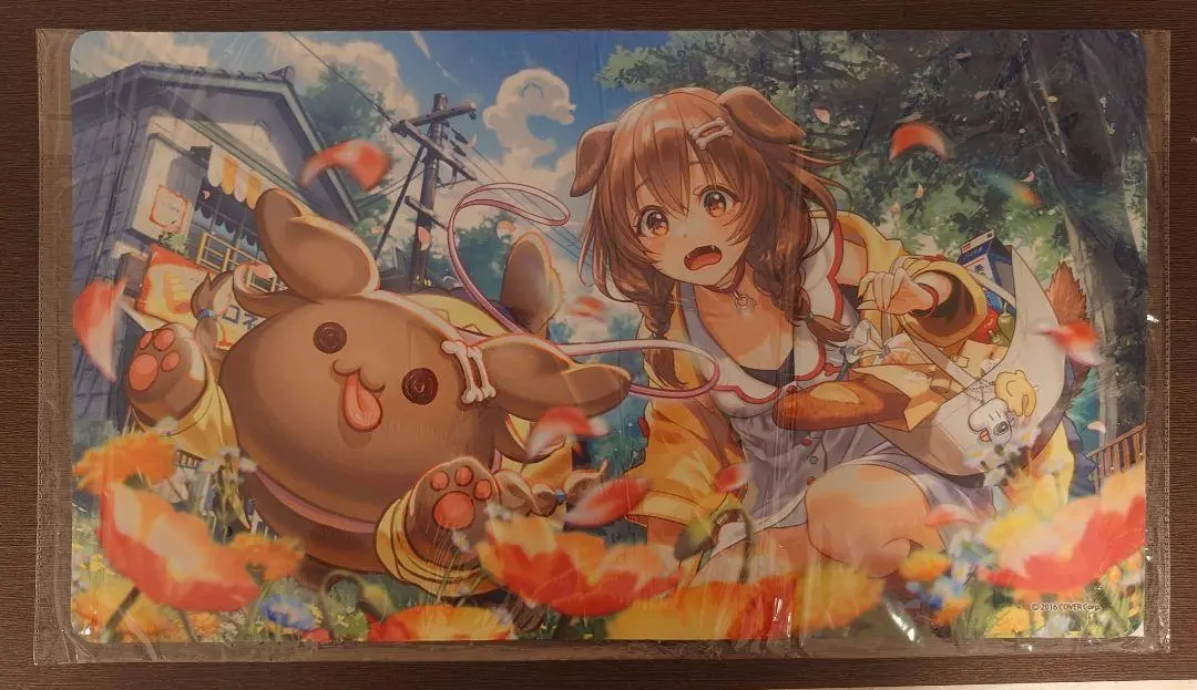 ミッドナイトブルー　ホロライブ　スリーブ　プレイマット　チェキ風　ころね ミッドナイトブルー スリーブ ホロライブ チェキ風 ころね