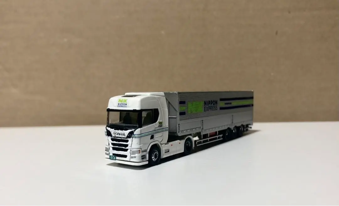 スカニアコンテナ運搬セミトレーラー朗堂製コンテナ　トラックトレーラーコレクション レ*オ様 スカニアコンテナ運搬セミトレーラー朗堂製コンテナ