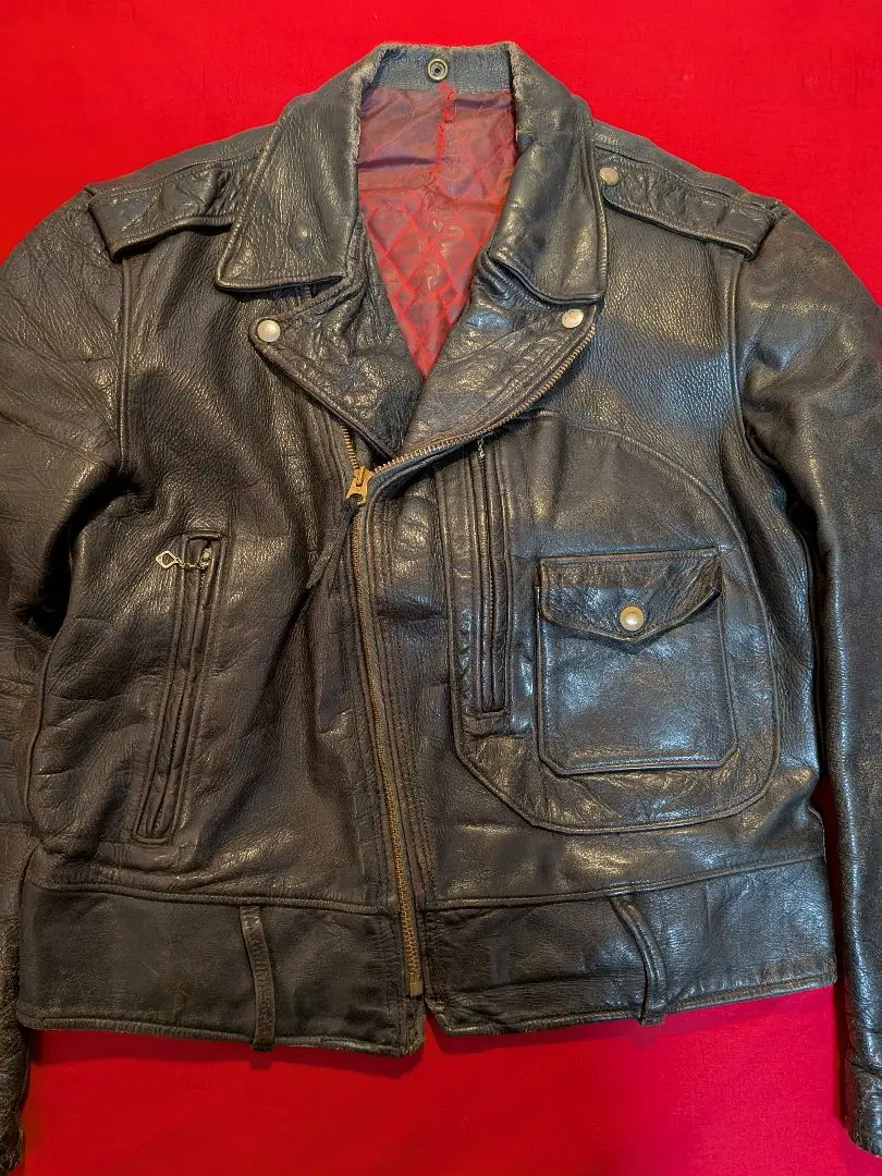 【専用】60s 70s Sears ダブルライダースジャケット Dポケ 36 専用】60s 70s Sears ダブルライダースジャケット Dポケ 36