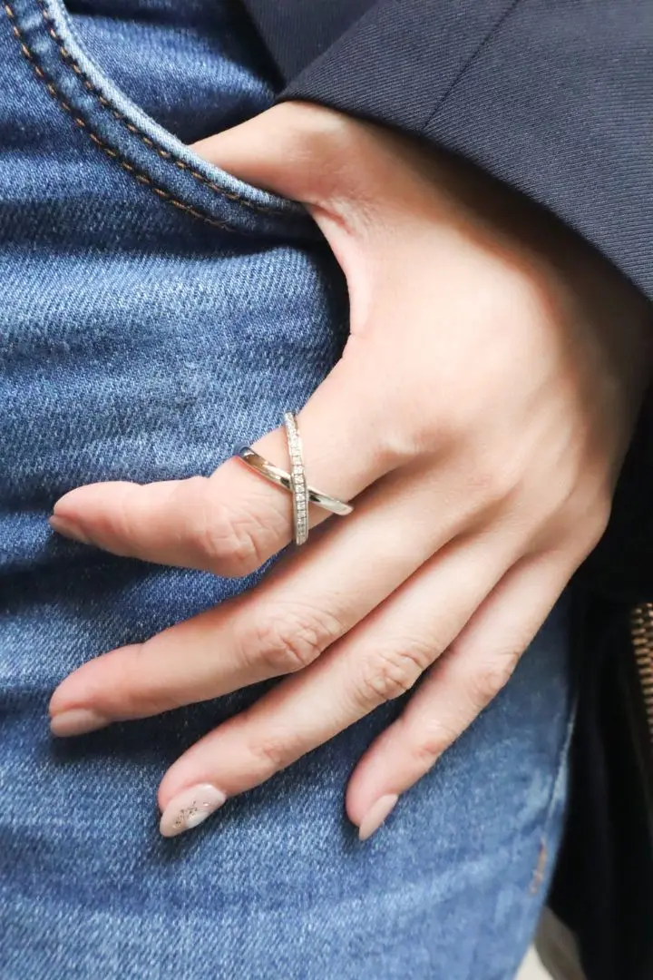 LUSTER Double Cross Ring / Ear cuff - Silver– MELE MELE公式