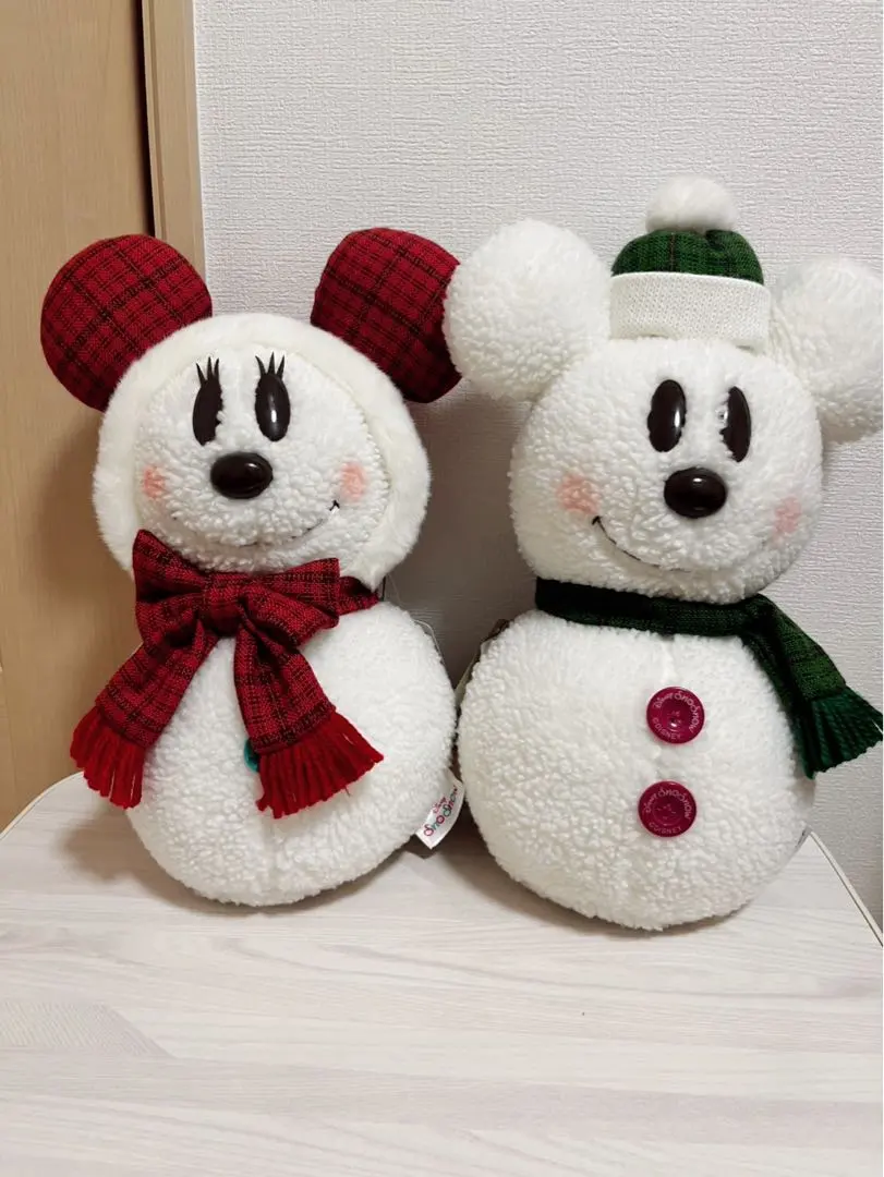 Thumbnail of [With Tags] 2017 Snow Mickey and Snow Minnie Plush Set