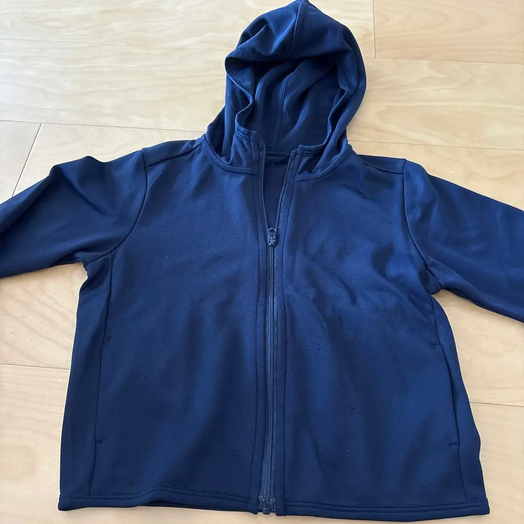 UNIQLO 藏青色 連帽外套 100cm 的縮圖