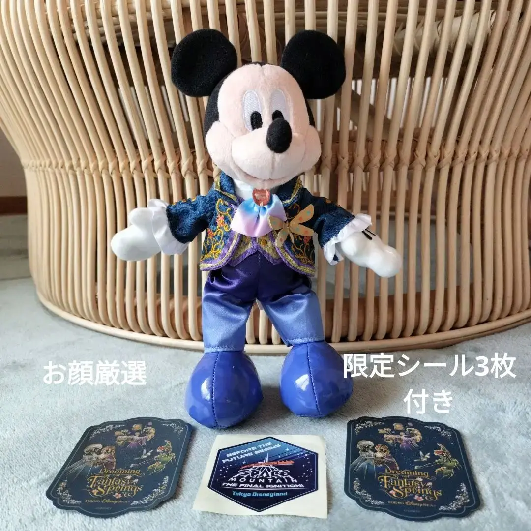 ディズニー♡スペースマウンテン　カチューシャ＆ミッキーぬいぐるみバッジ 2025年最新】 ミッキー ぬいぐるみバッジ スペースマウンテンの