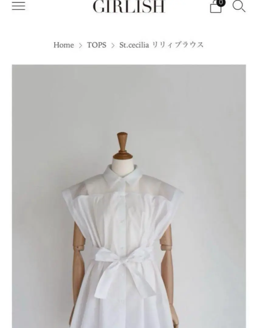 専用ガーリッシュ　girlish St.cecilia リリィブラウス　ホワイト TOPS – GIRLISH
