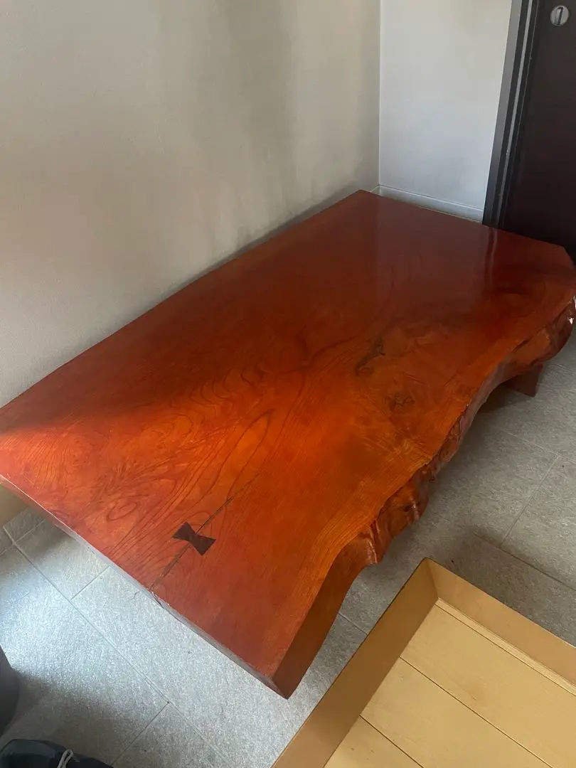 最終値下げしました。栃の木(トチノキ) 天然木座卓　大きめテーブル m44141860644_1.jpg?1732433263