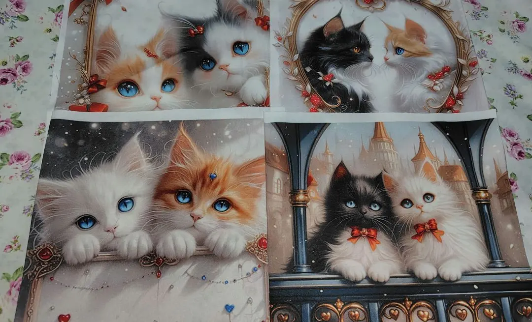 Thumbnail of Panel fabric: Cats
