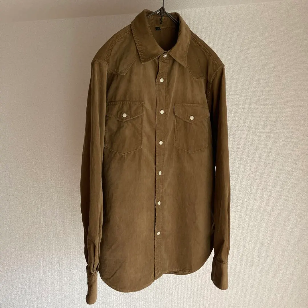 Thumbnail of MUJI (Mujirushi Ryohin) Western Corduroy Shirt, Brown, L