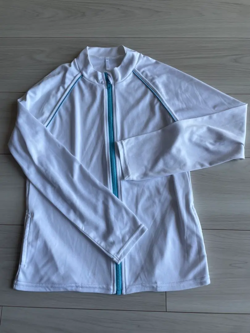 Thumbnail of White Full-Zip Rash Guard
