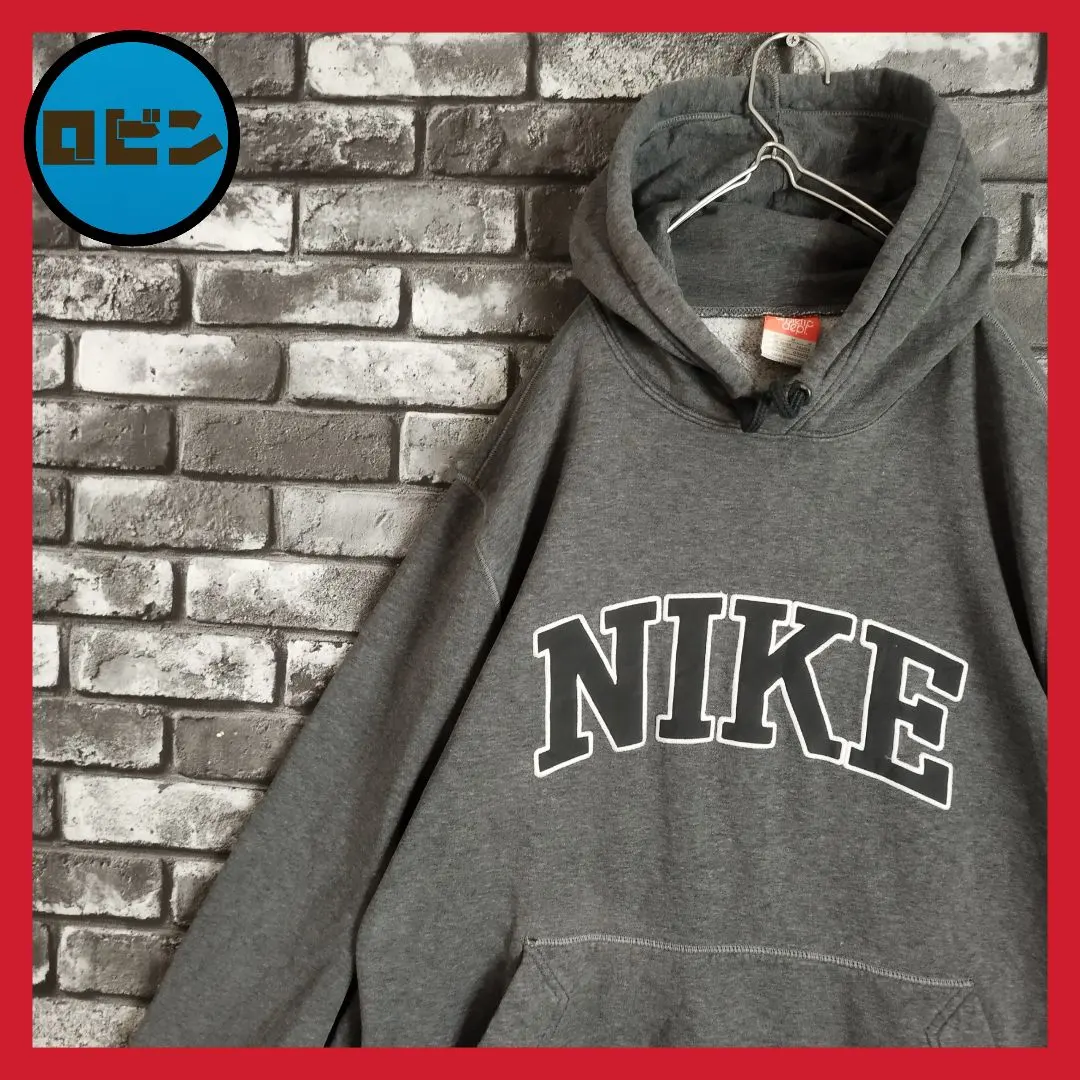 Thumbnail of NIKE Fleece Embroidered Patch Big Logo Nike Sweat Hoodie