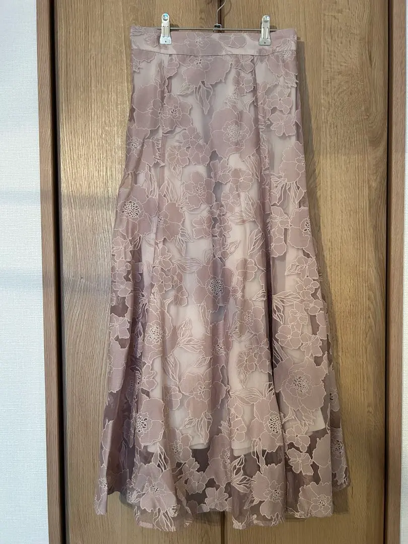 Thumbnail of GRL Floral Lace Flare Skirt