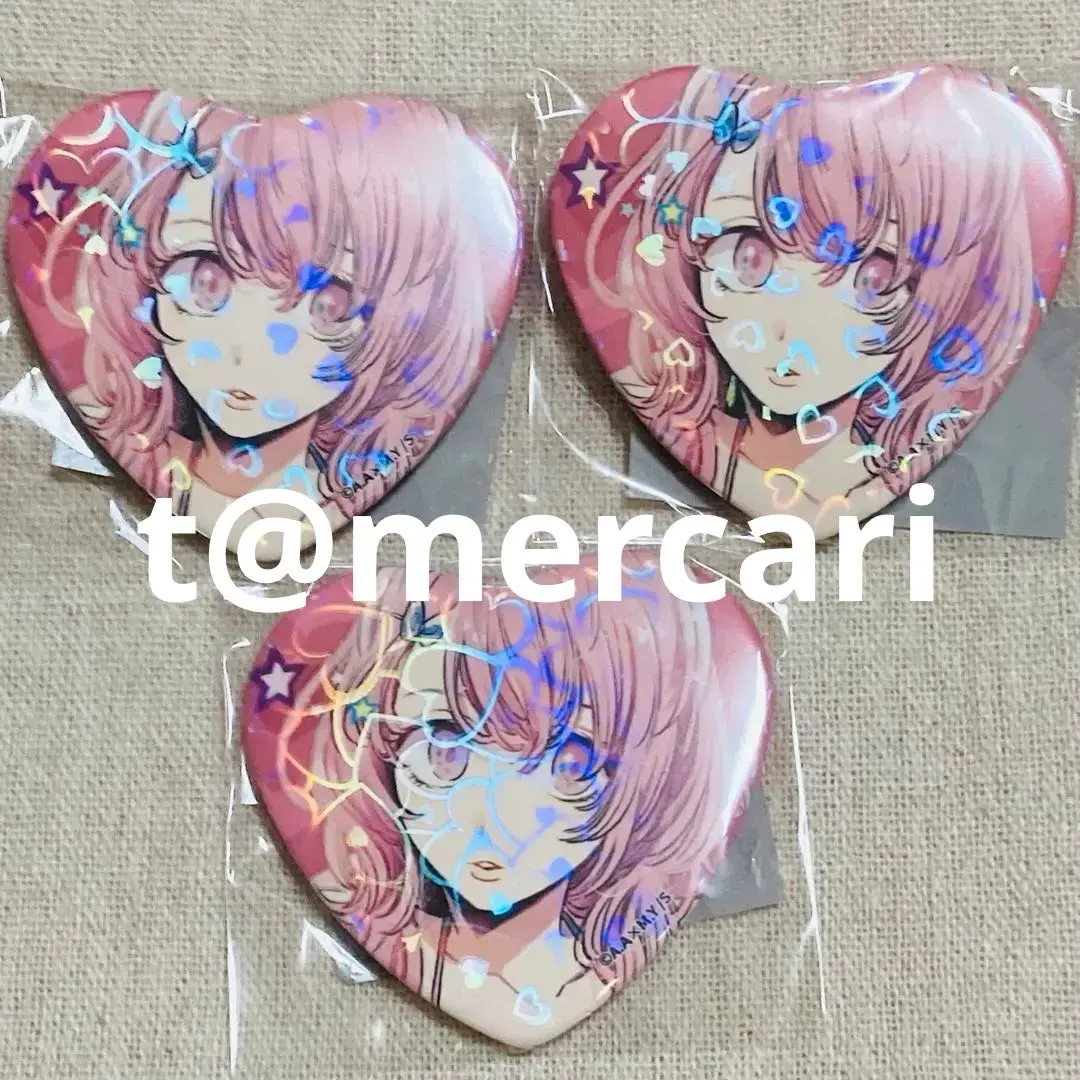 Thumbnail of Oshi no Ko Ichigo Pro Hologram Can Badge & Heart Can Badge - Minami Kotobuki - 3 pieces