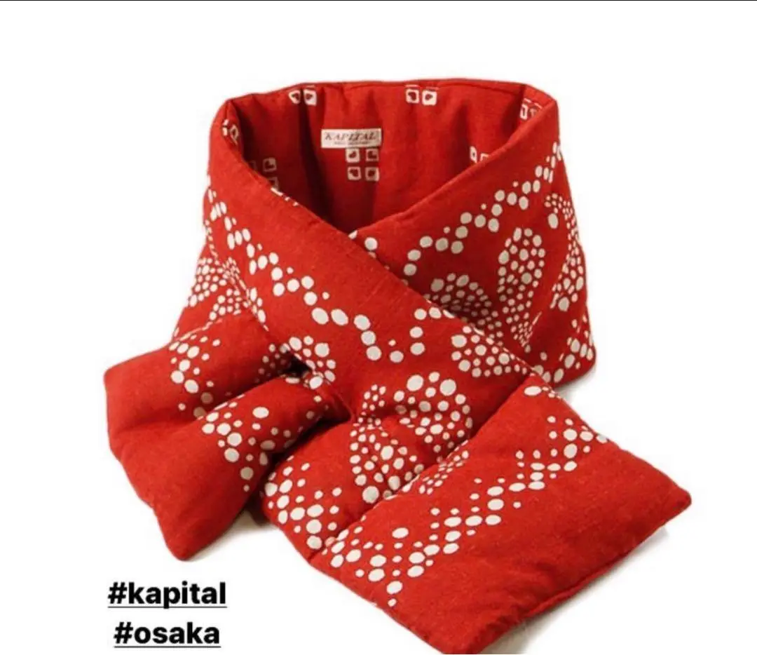 kapital バンダナ柄　マフラー kapital キャピタル 麻レーヨン バンダナ柄KESAマフラー