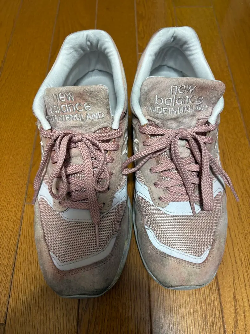 UK製M1500JCO新品ピンクxグレーPINK GRAYスウェード28.5cm