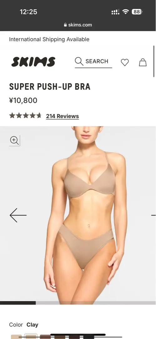 skims ブラ2点セット　34C SKIMS ULTIMATE NIPPLE PUSH-UP BRA | JASPER
