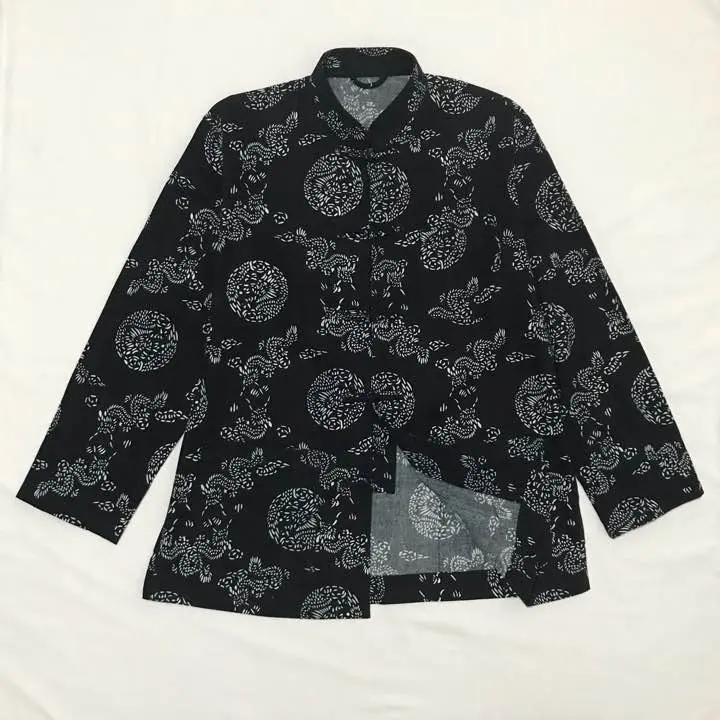 【藍染】チャイナ服　マオカラー　チャイナシャツ　チャイナジャケット　中國藍　藍 2025年最新】藍染チャイナシャツの人気アイテム - メルカリ