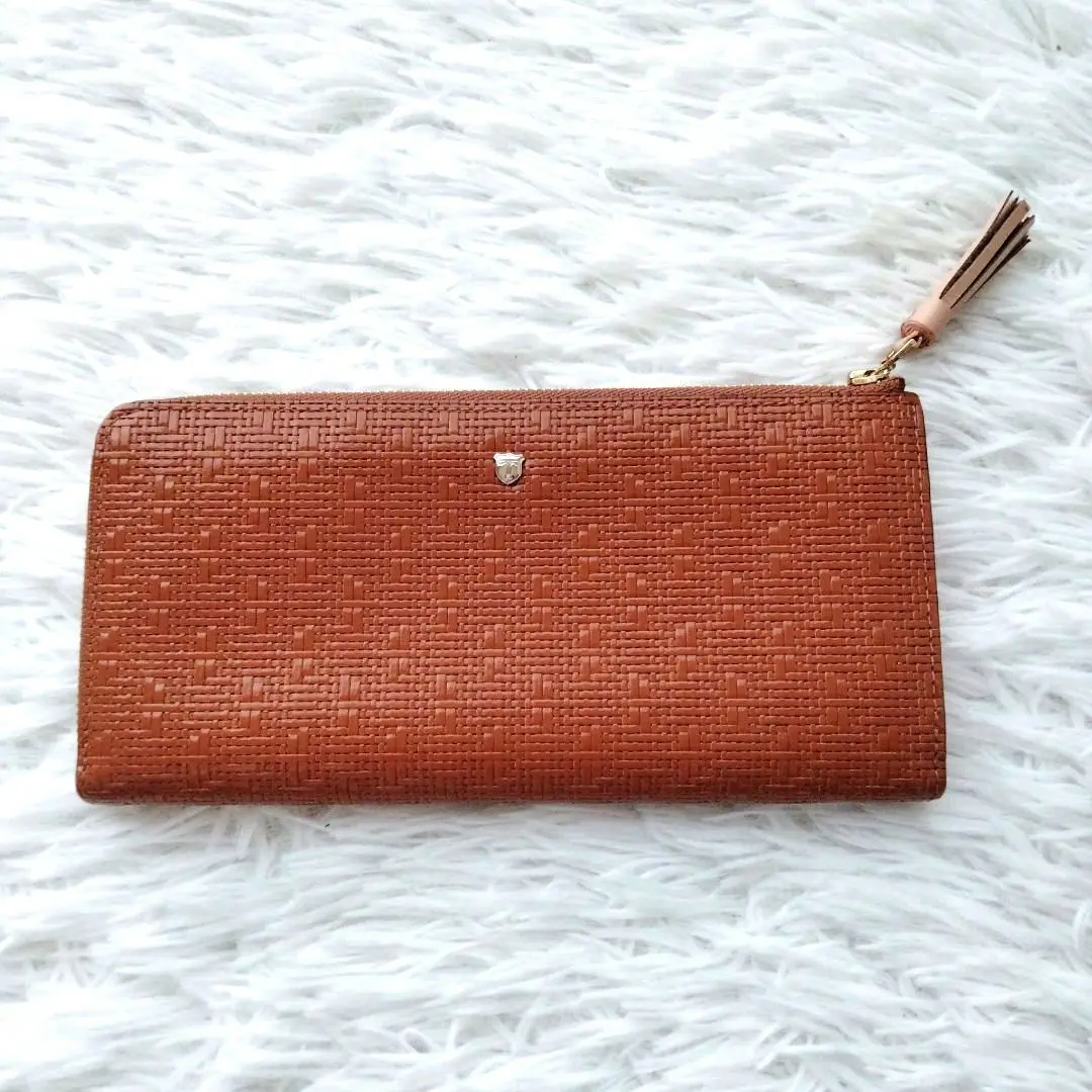美品 新品未使用 topkapi 長財布 サーモンピンク