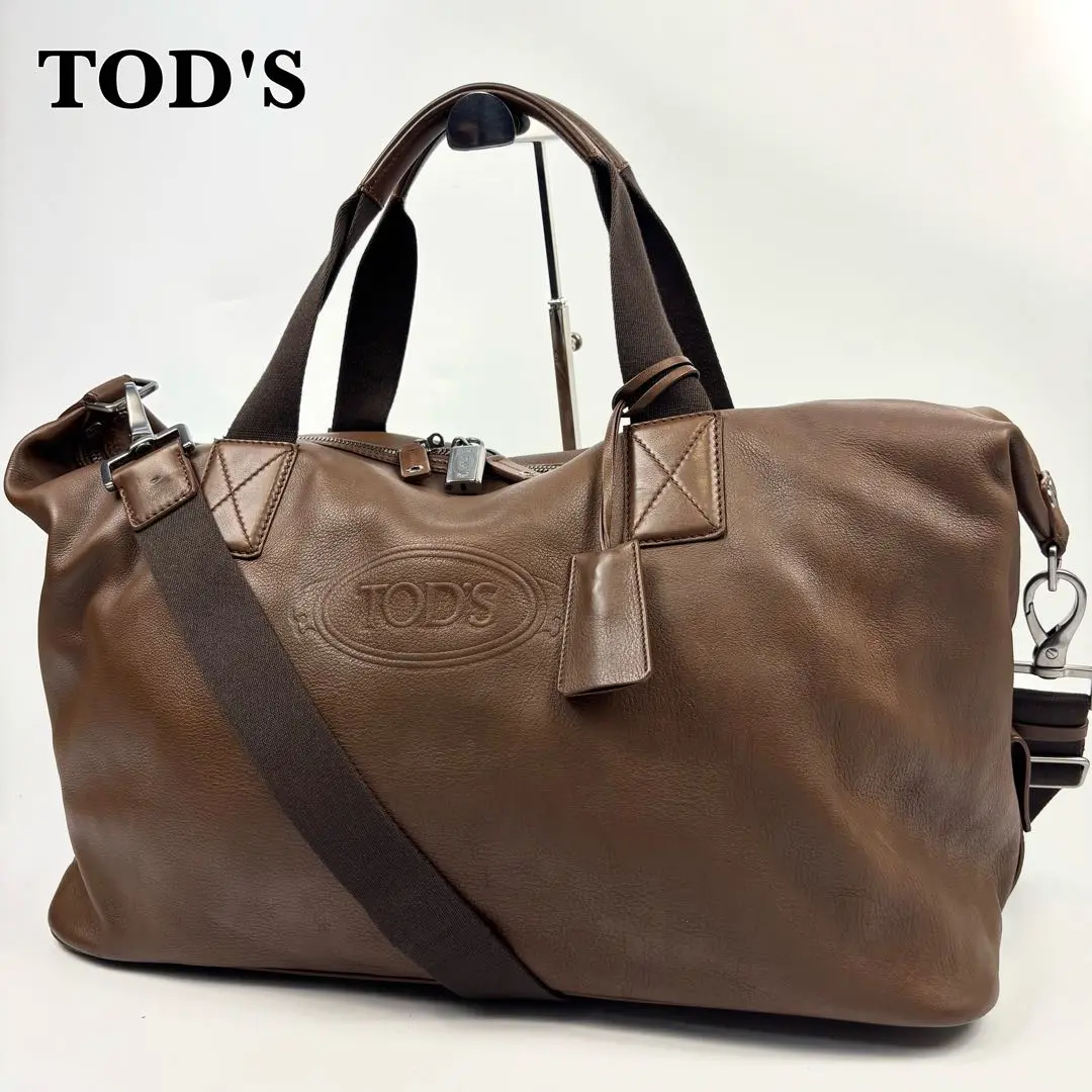 【美品】トッズ TODS ボストンバッグ 大型 キャンバス パイソンレザー 98 2025年最新】Tod's メンズ ボストンバッグ・旅行用バッグの人気