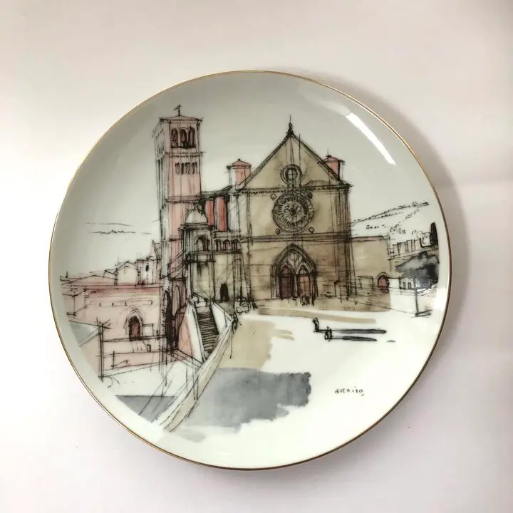鳴海製陶板画　外国建築物　絵画　美術品インテリア　小磯良平　文化勲章　価値あり 2025年最新】鳴海製陶 小磯良平の人気アイテム - メルカリ