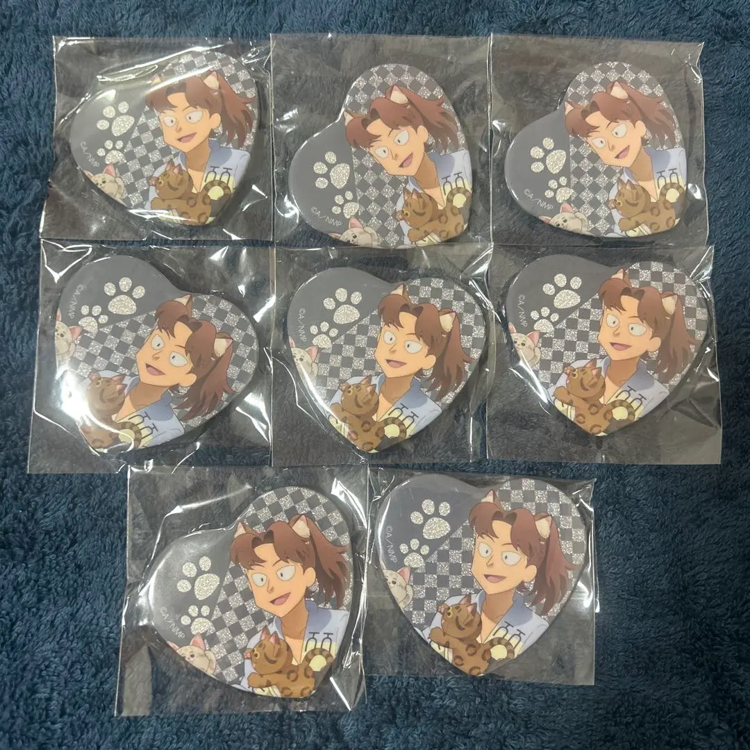 Thumbnail of Nintama Rantaro Heart Tin Badge: Rikiya Yamada