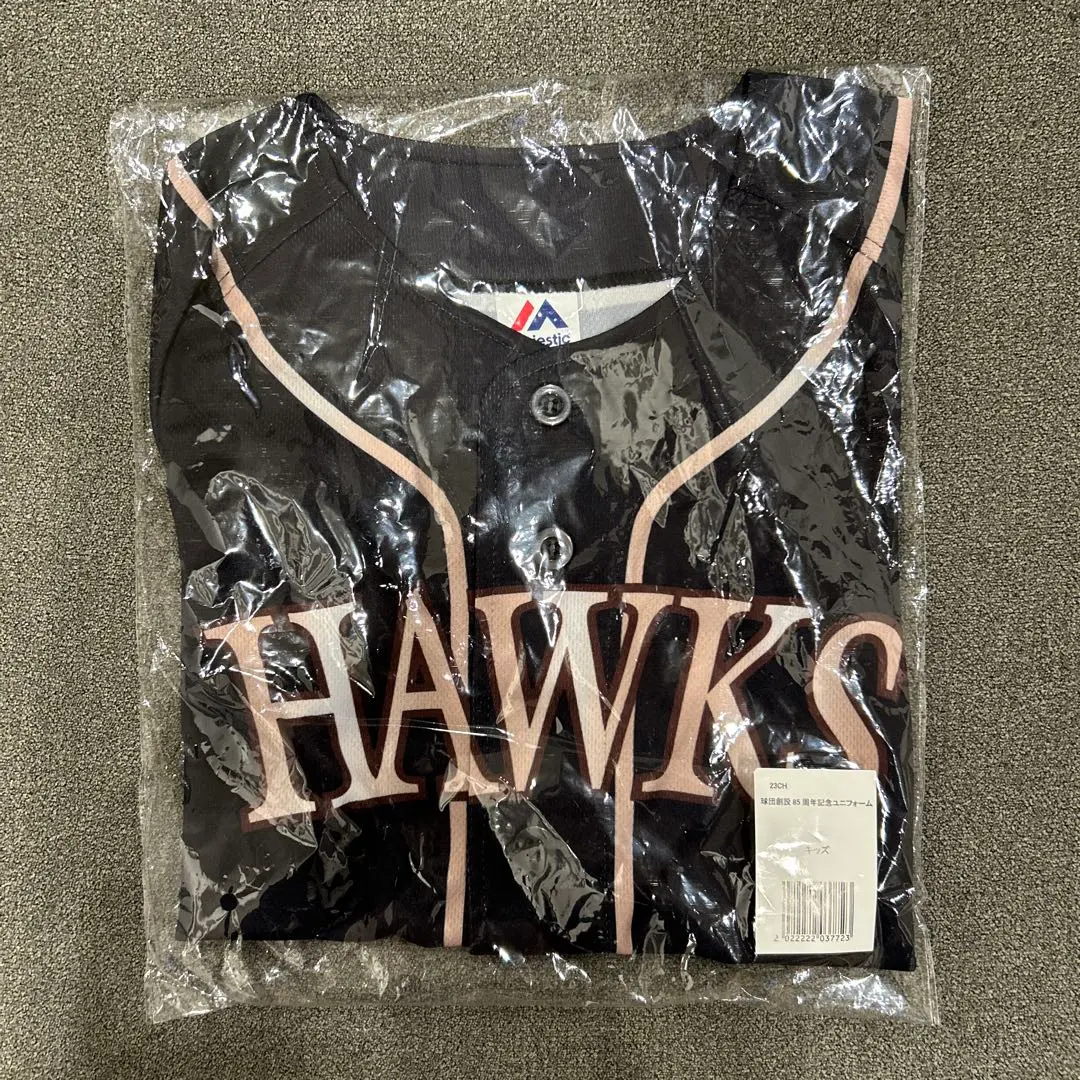 【美品】福岡ソフトバンクホークス　85周年　小久保監督　ユニフォーム　L　黒 美品】福岡ソフトバンクホークス 85周年 小久保監督