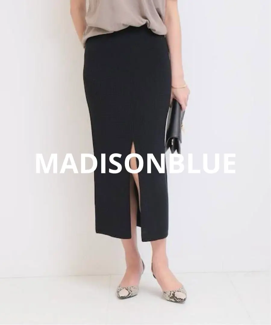 MADISON BLUE定番のタイトスカート 定番人気 MADISONBLUE マディソンブルー SOFIEバックサテン