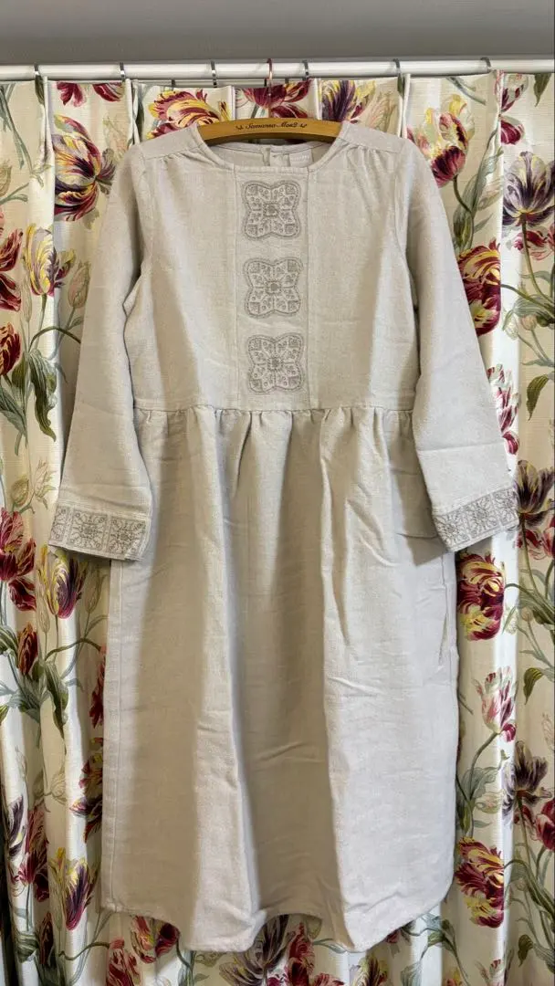 Thumbnail of Tsuharu by Samansa Mos2 Embroidered Dress ① Beige, Unused