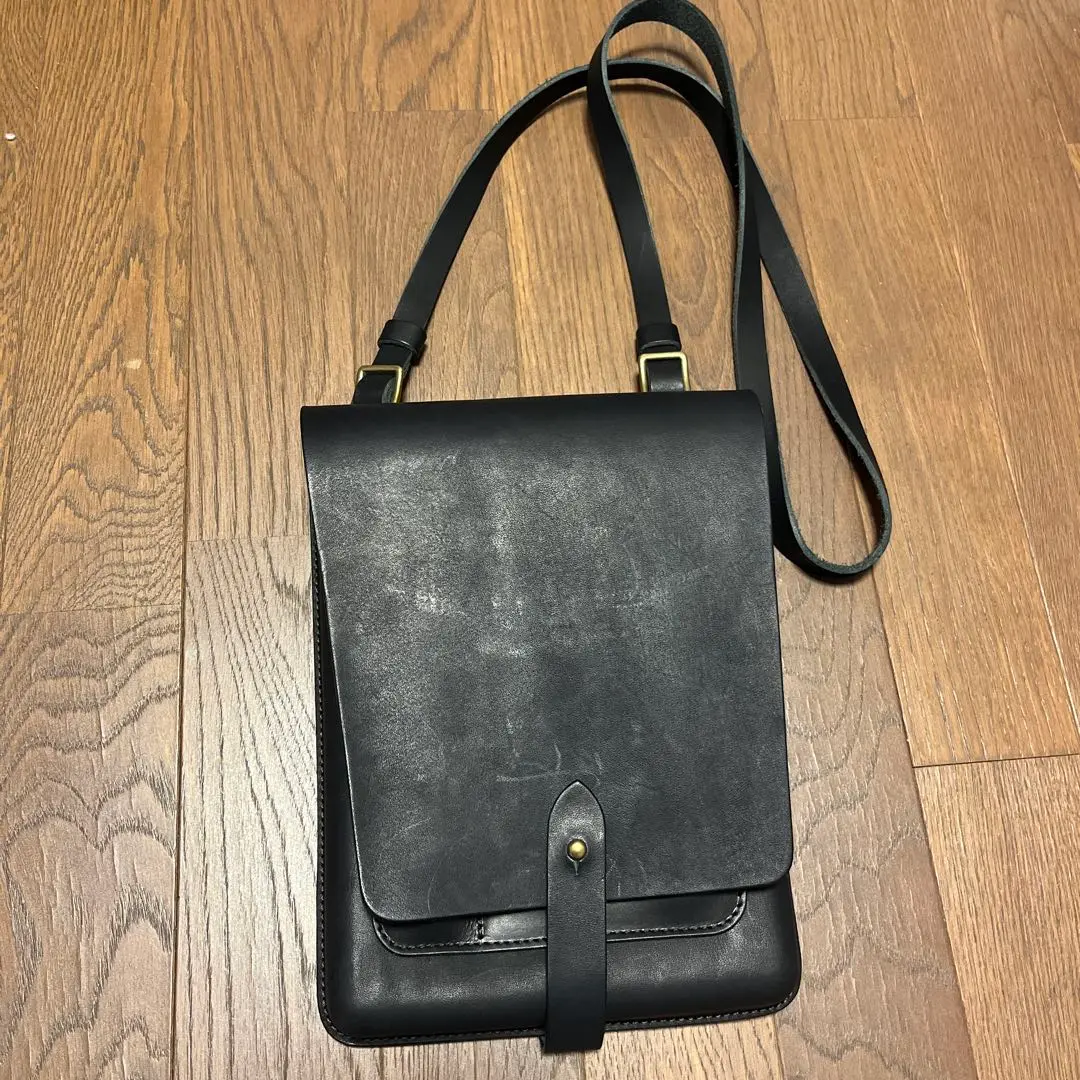 希少 SUPERIOR LABOR 初期 メンズ ショルダーバッグ オールレザー