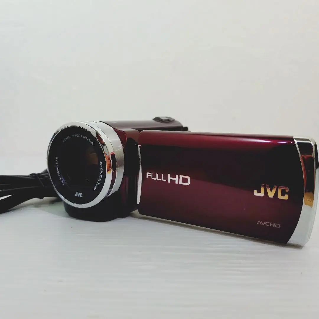 y 【完動品】ビデオカメラ　FULL HD JVC   GZ-E180-W Amazon | Everio ハイビジョンメモリームービー GZ-E180-S