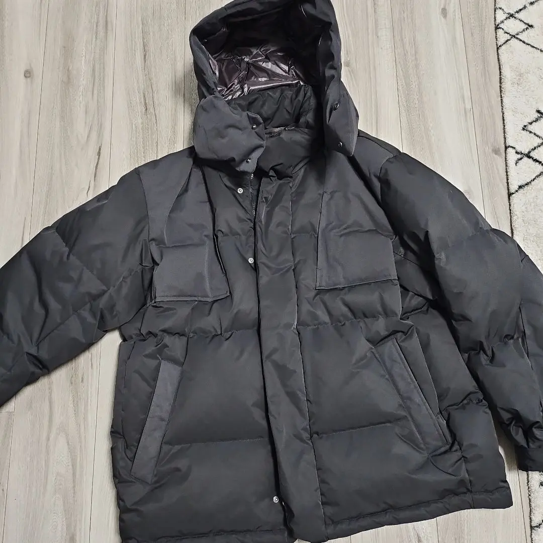 +J 黑色羽絨外套 XXL 的縮圖