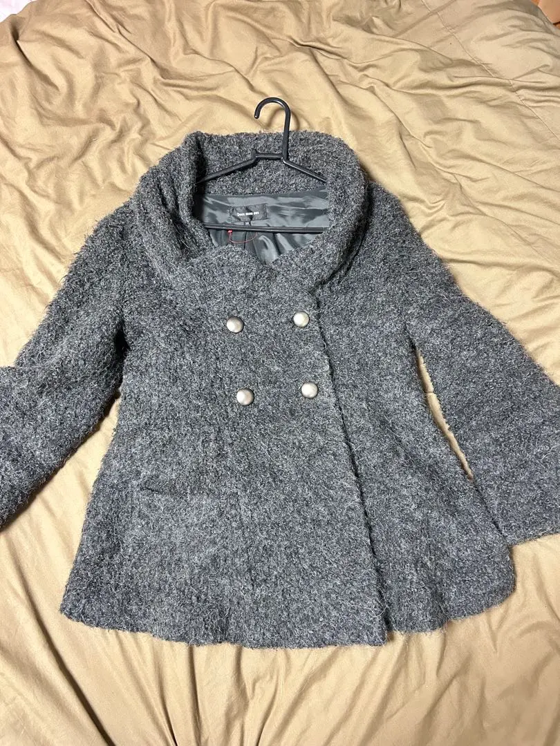 Thumbnail of Gray double-breasted coat