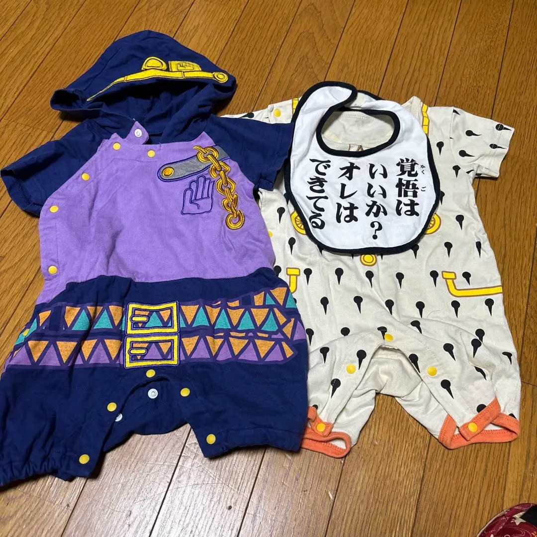 ジョジョ】承太郎＆DIO風のロンパース【ハロウィンでも使える