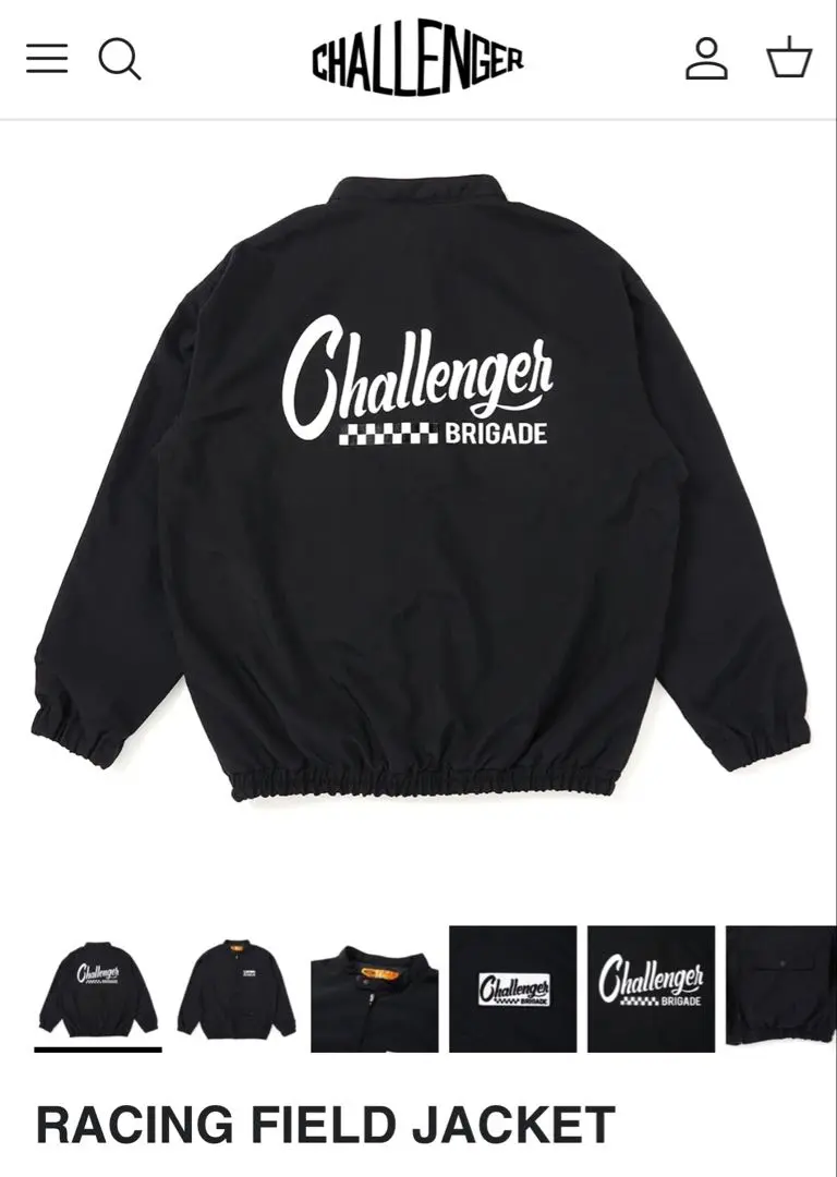 CHALLENGER RACING ジャケット 黒 ナイロン CHALLENGER / RACING FIELD JACKET 通販 正規代理店