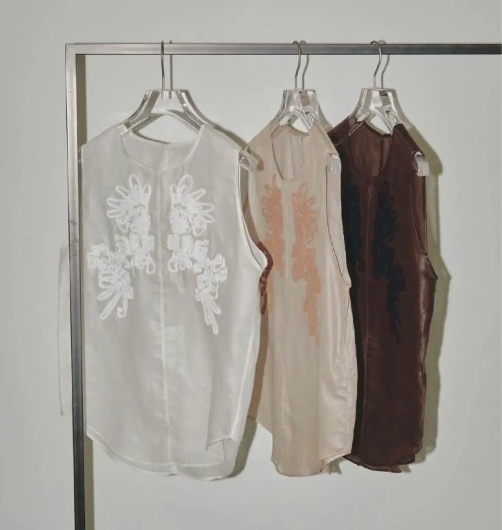 TODAYFUL Organdy Embroider Tops ホワイト 新品