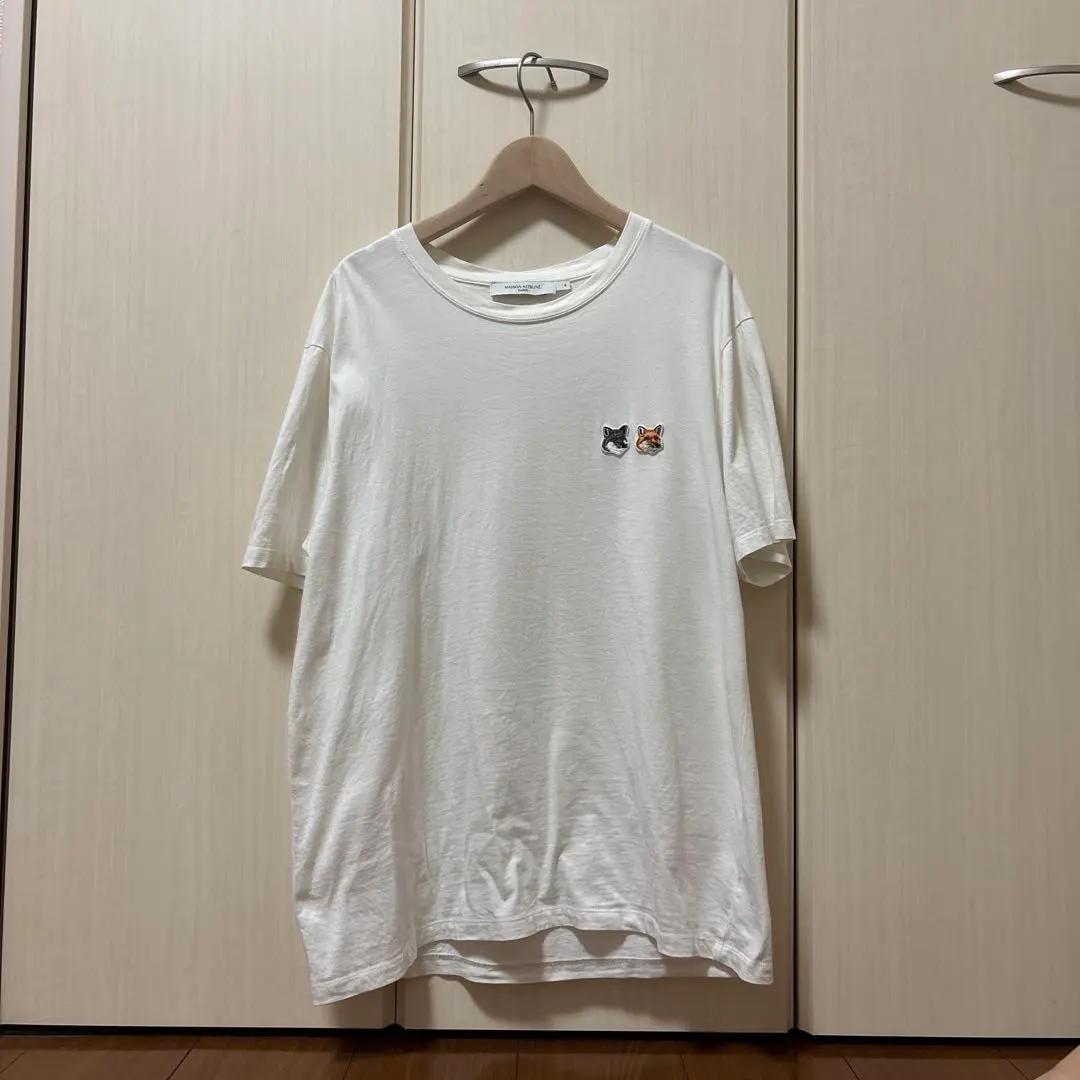 Thumbnail of MAISON KITSUNÉ Double Fox White T-shirt M
