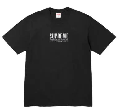Thumbnail of XXL Supreme PARIS Tee black