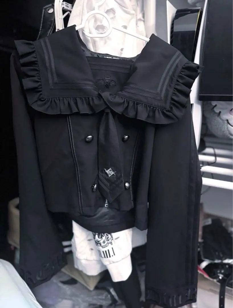 ♡即購入〇 dimmoire キルティングセーラージャケット ディムモアール♡ DimMoireキルティングセーラージャケット ブラック アウター