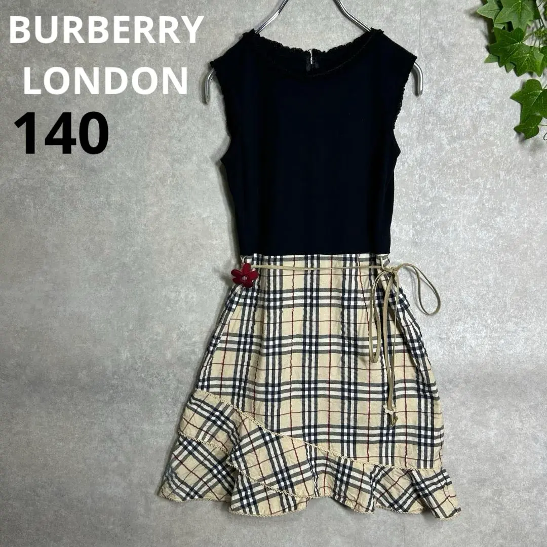Burberry London 諾瓦格紋 連衣裙 140 發表會 可愛 黑色 的縮圖