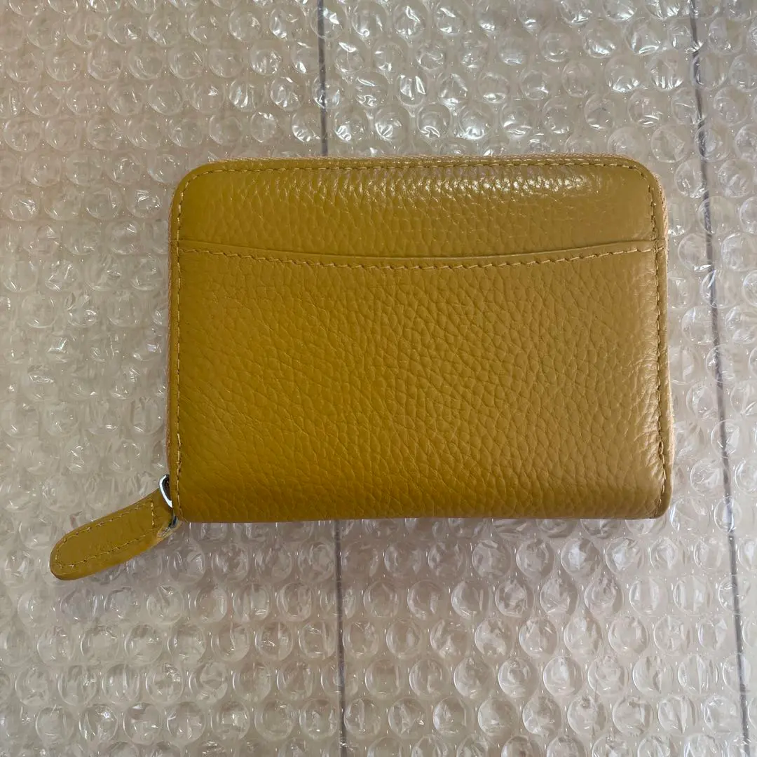 Thumbnail of Yellow Leather Coin Case Wallet, Bi-fold