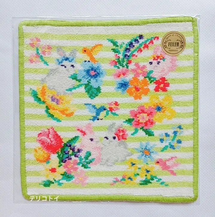Thumbnail of FEILER Feiler Handkerchief Chesty Rabbit Garden New Green