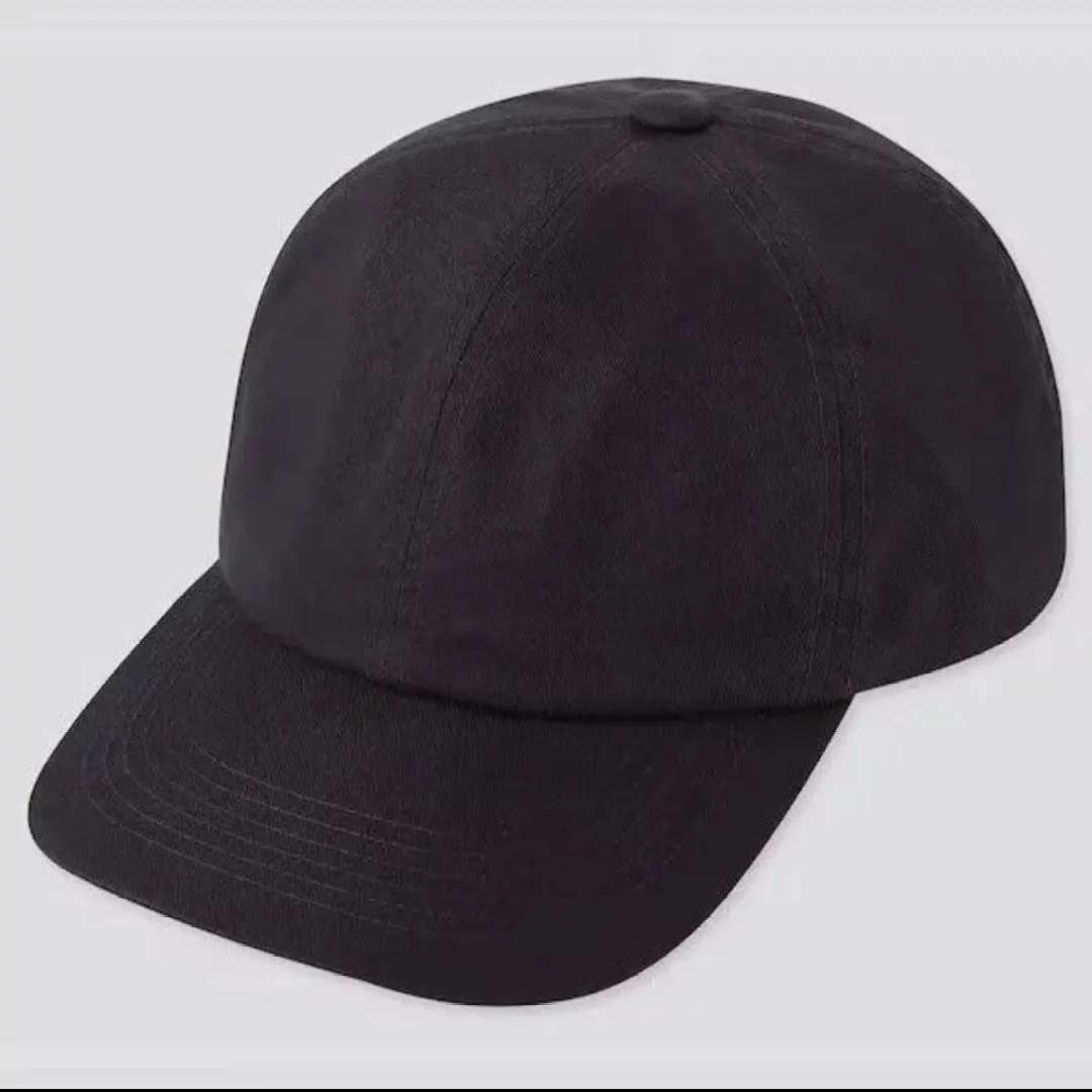 優衣庫 UVカット斜紋軟帽 黑色 UNIQLO 的縮圖