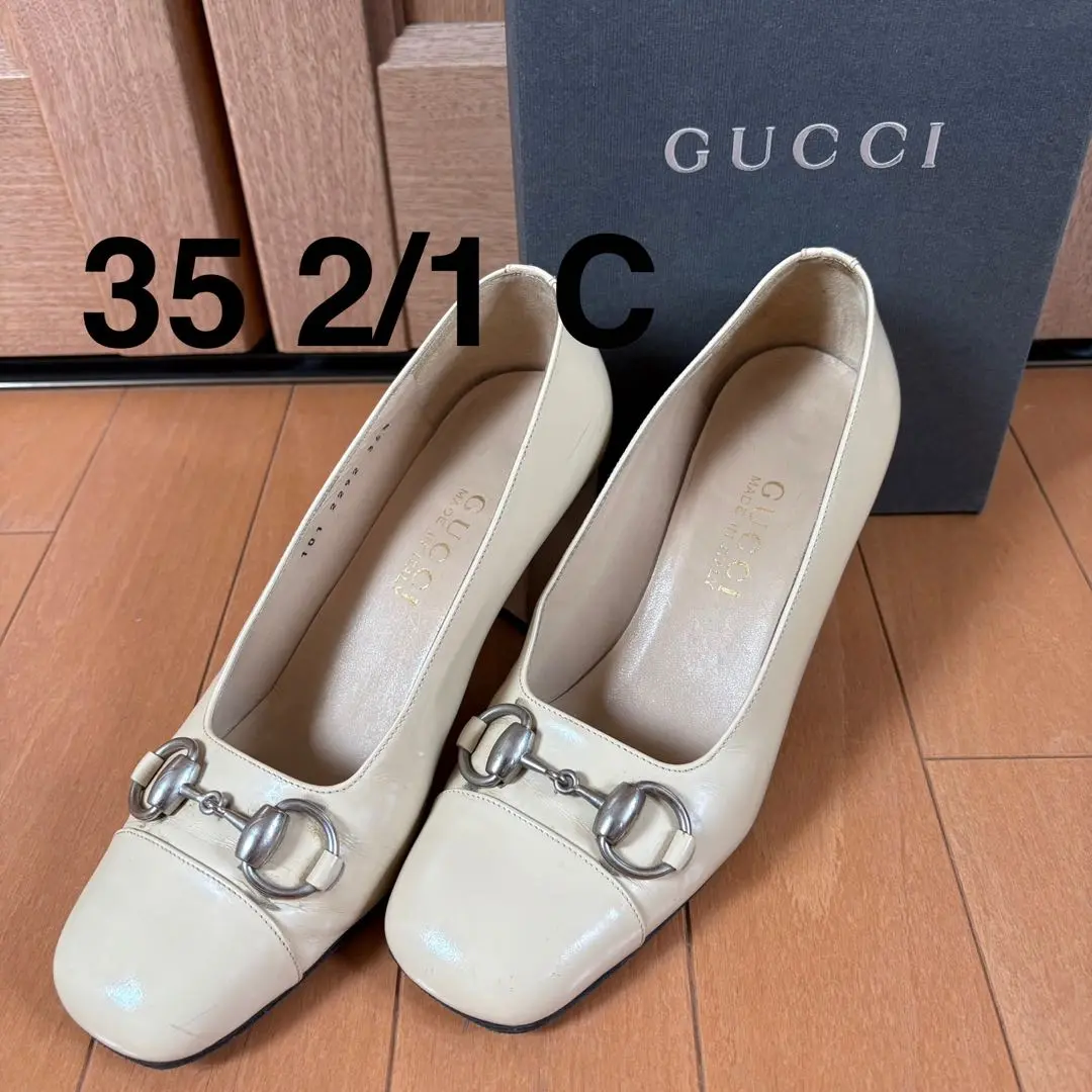 GUCCI ベージュ系レザー ローファー 36C 2025年最新】GUCCI カラー：ベージュ系 ローファー・革靴の人気