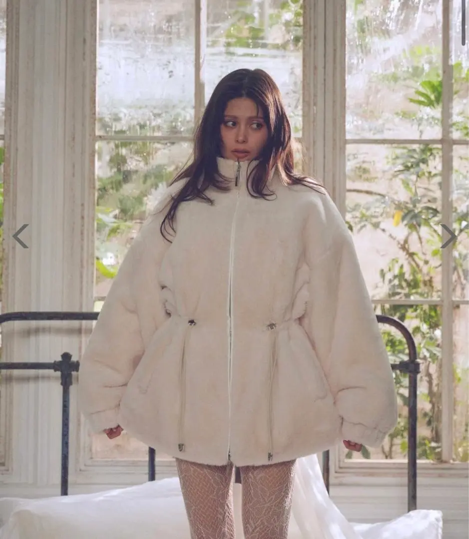 PELLICULE ペリキュール front gather furcoat pellicule front gather furcoat