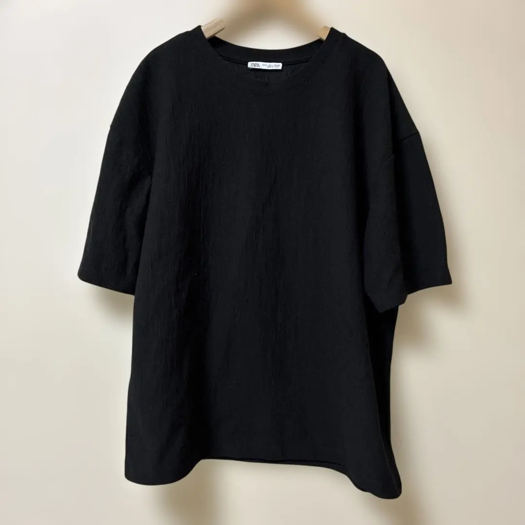 Thumbnail of Zara ZARA short-sleeved cut and sew shirt
