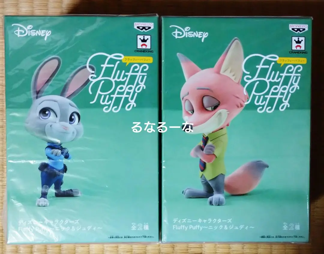ズートピア ニック ジュディ Fluffy Puffy フィギュア セット Disney - 新品 ディズニー ズートピア ニック ジュディ fluffy